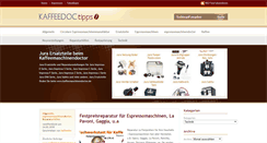 Desktop Screenshot of kaffeedoc-tipps.de